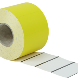 Regaletiketten Gelb · 70 × 38 mm